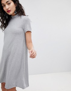 Платье-трапеция с высокой горловиной Vero Moda - Серый
