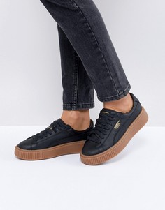 Кроссовки на платформе Puma - Черный