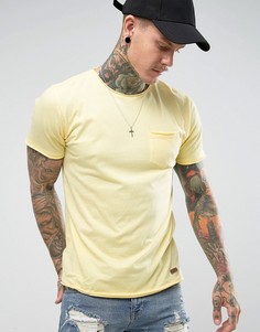 Базовая футболка с необработанными краями Brave Soul - Желтый