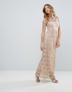 Кружевное платье макси Traffic People - Зеленый