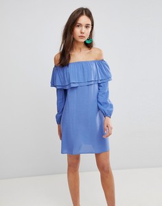 Платье с открытыми плечами Glamorous - Синий