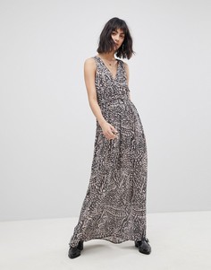 Платье макси с принтом Vero Moda - Черный