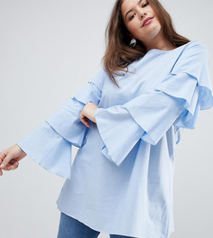 Платье-туника с ярусными рукавами AX Paris Plus - Синий