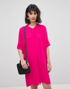 Платье-рубашка без воротника Vero Moda - Розовый