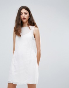 Сетчатое платье Pieces Eila - Белый