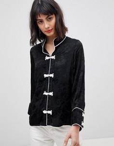 Жаккардовая блузка Vero Moda - Черный