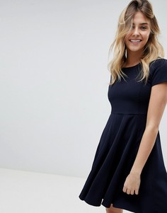 Короткое приталенное платье Louche - Темно-синий