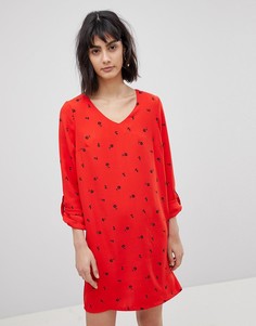Платье с пестрым принтом Vero Moda - Красный