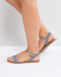 Сандалии на плоской подошве с заклепками Steve Madden Donddi-R - Синий