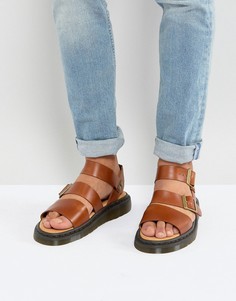 Сандалии цвета дуба Dr.Martens Gryphon Analine - Рыжий