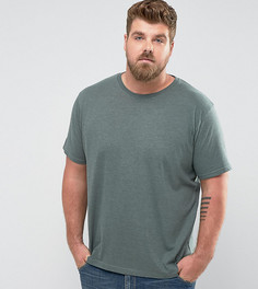 Меланжевая футболка Brave Soul PLUS - Зеленый