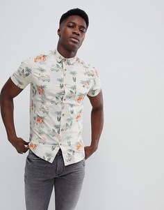 Рубашка с принтом Brave Soul - Кремовый