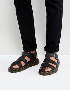 Черные сандалии Dr.Martens Galia Carpathian - Черный