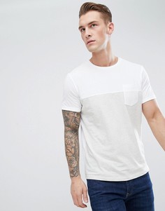 Футболка со вставками и карманом Jack &amp; Jones - Белый