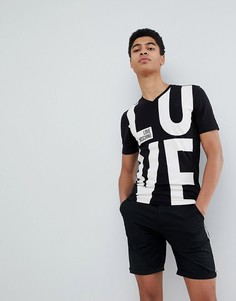 Футболка с принтом Love Moschino - Черный
