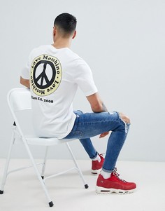 Футболка с принтом на спине Love Moschino - Белый