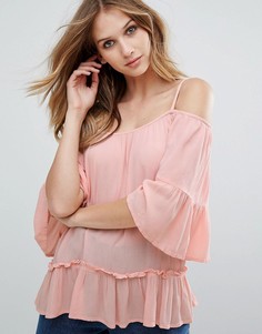 Блузка с баской Vero Moda - Розовый