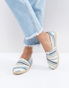 Парусиновые эспадрильи в полоску TOMS Alpargata - Синий