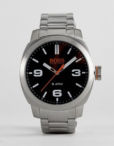 Часы с черным циферблатом BOSS Orange By Hugo Boss Cape Town - Серебряный