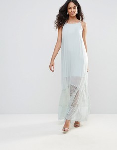 Платье макси с кружевом BCBG - Синий