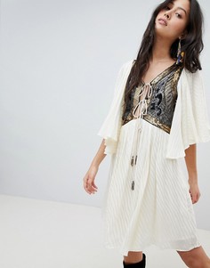 Платье мини Free People Moonglow - Белый