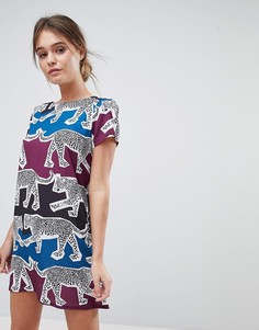 Платье с гепардовым принтом Liquorish - Мульти