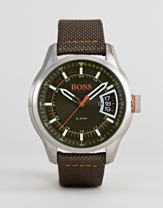 Часы с черным циферблатом BOSS Orange By Hugo Boss Hong Kong - Коричневый