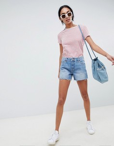 Синие свободные джинсовые шорты ASOS DESIGN - Синий