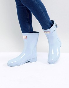 Голубые резиновые сапоги Hunter Original Refined - Синий