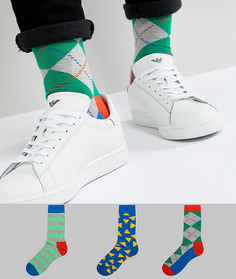 3 пары носков HS by Happy Socks - Мульти