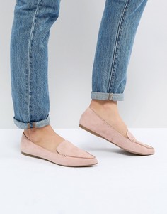 Замшевые туфли на плоской подошве Steve Madden Feather Rose - Розовый