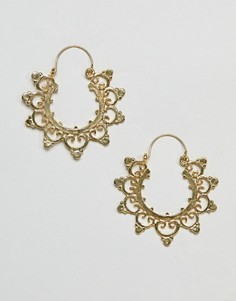 Серьги-кольца ASOS DESIGN - Золотой
