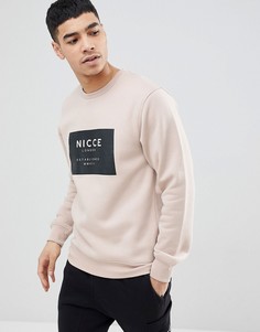 Свитшот с логотипом Nicce London - Светло-бежевый