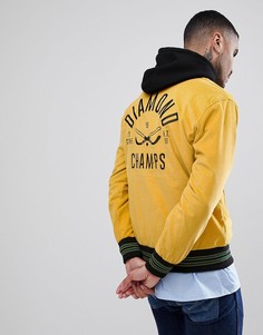 Вельветовая спортивная куртка Diamond Supply - Желтый