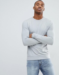 Светло-серый обтягивающий свитшот ASOS - Серый