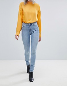 Узкие джинсы с завышенной талией Weekday Thursday - Синий