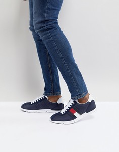 Темно-синие легкие кроссовки в стиле ретро с флагом Tommy Hilfiger - Темно-синий