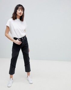 Черные прямые джинсы ASOS DESIGN Florence - Черный
