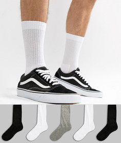 5 пар спортивных носков ASOS DESIGN - Мульти