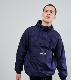 Синяя ветровка с капюшоном Sixth June эксклюзивно для ASOS - Синий