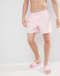 Розовые шорты для плавания с появляющимся при намокании принтом фламинго Hollister - Розовый