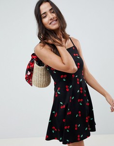 Сарафан мини с квадратным вырезом и принтом ASOS DESIGN - Мульти