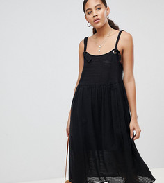 Летнее платье миди ASOS DESIGN Tall - Черный