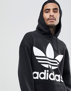Оверсайз-худи черного цвета adidas Originals adicolor CW1246 - Черный