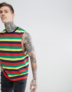 Футболка в полоску без рукавов с заниженными проймами в стиле ретро ASOS DESIGN - Мульти