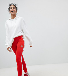 Красные леггинсы с отделкой лентой по бокам Puma эксклюзивно для ASOS - Оранжевый
