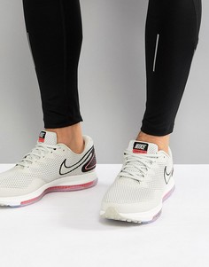 Кроссовки кремового цвета Nike Running Zoom All Out Low 2 AJ0035-001 - Кремовый