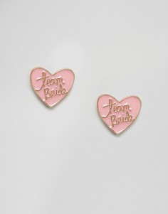 Серьги-гвоздики ASOS DESIGN - Золотой