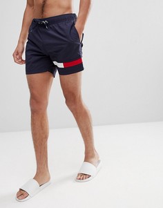 Темно-синие шорты для плавания с затягивающимся шнурком Tommy Hilfiger - Темно-синий