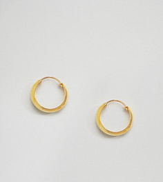 Крупные позолоченные серьги-кольца Kingsley Ryan - Золотой